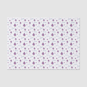 Purple & Blue Yarn Chicken Patterned Tissue Paper