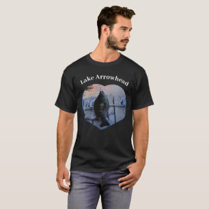 Purple Bluegill Fish Photo Heart Lake Arrowhead T-Shirt