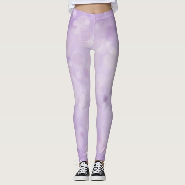 Purple bokah leggings (Front)