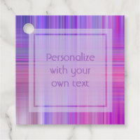 Purple Bokeh Plaid Custom Text