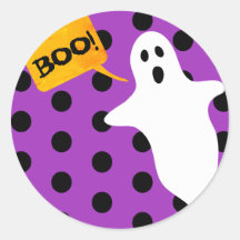 Purple Boo With White Ghost