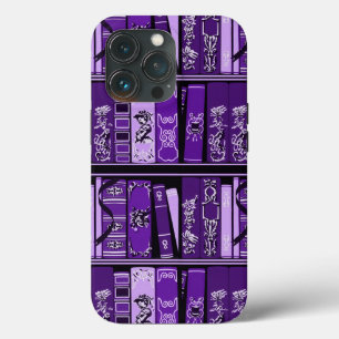 Purple Book Shelves Vintage Books  iPhone 13 Pro Case