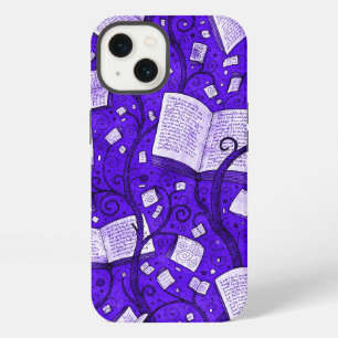 Purple Books Background iPhone 13 Case