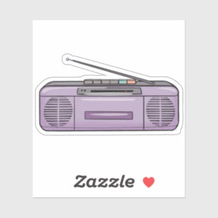 Purple boom box