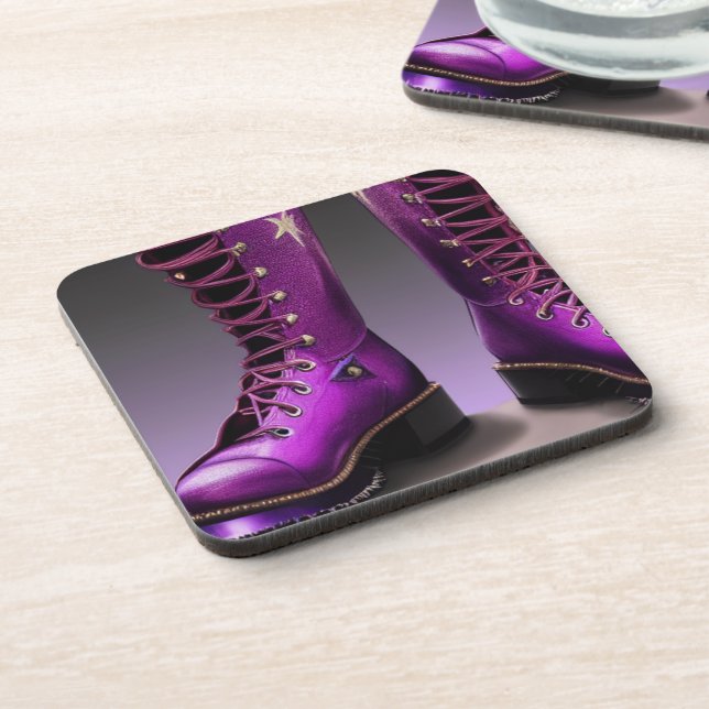 Purple Boots Coaster (Left Side)
