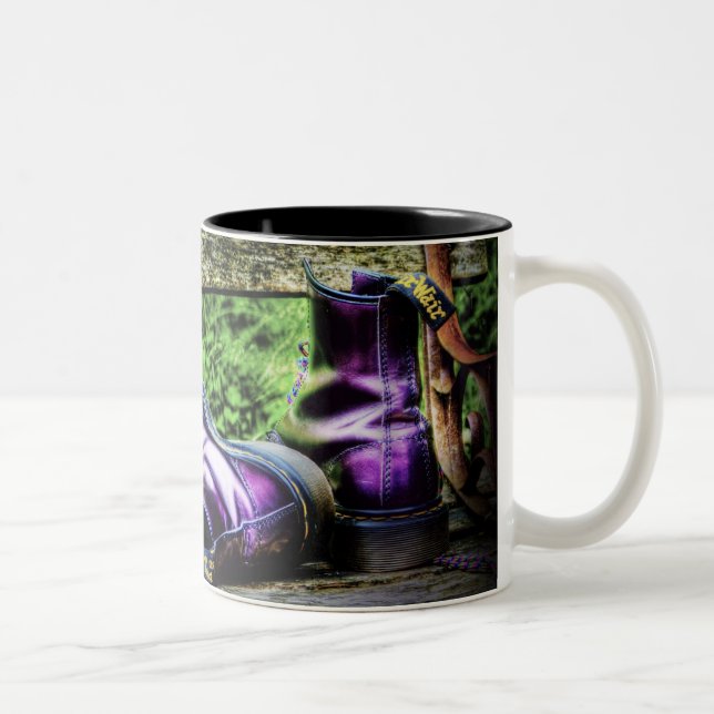 Purple Boots mug (Right)