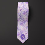 Purple Botanical Monogram Tie<br><div class="desc">Elevate your wedding attire with our Purple Botanical Monogram Neck Tie. The botanical monogram design in purple adds a touch of sophistication. Don't forget to coordinate with our matching socks for a polished look.</div>