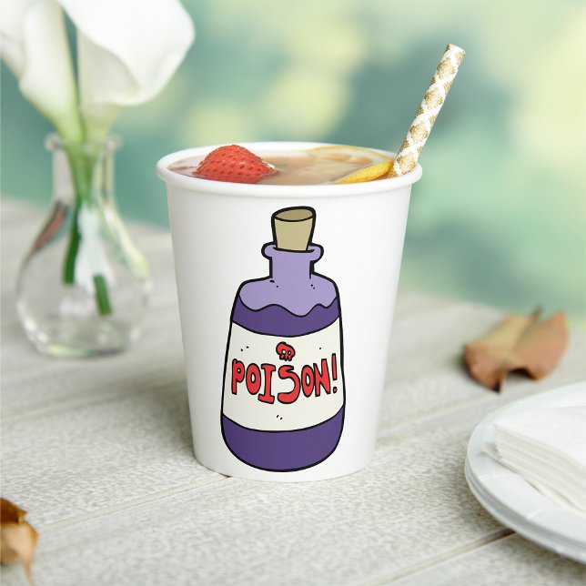 Purple Bottle Of Poison Paper Cups (Creator Uploaded)