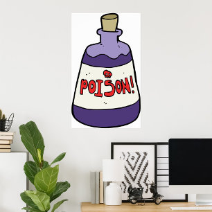 Purple Bottle Of Poison Poster