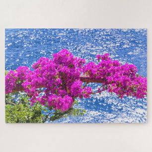 Purple Bougainvillea In Positano, italy Jigsaw Puzzle