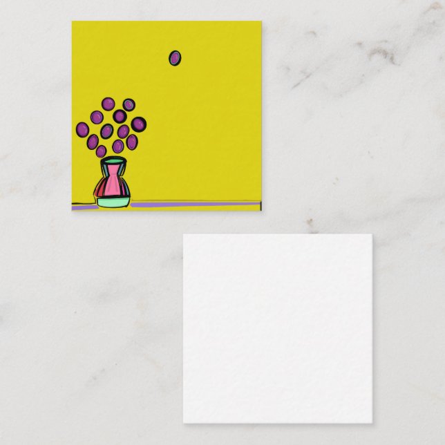 PURPLE BOUQUET CARD (Front/Back)