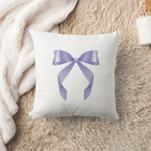 Purple Bow Coquette Design Tote Bag Cushion