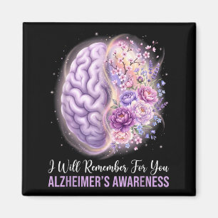 Purple brain will remember for alzheimer’s magnet