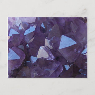 Purple Brazilian Quartz Amethyst Photo Postcard