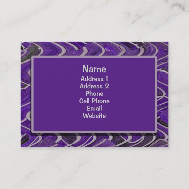 purple bricks business card (Front)