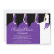 Purple Bride Bridesmaids Bridal Shower Invitation