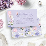 Purple Bring A Recipe Card<br><div class="desc">Introducing our Purple Bring A Recipe Card, where dreamy hand-painted watercolor pastel wildflowers intertwine with whimsical pink and purple butterflies, forming a captivating bouquet on a lavender background. Radiating romance and femininity, this collection is ideal for a bridal brunch or afternoon garden party. From recipe enclosure cards to party essentials...</div>