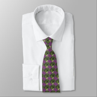 Purple Broccoli Tie