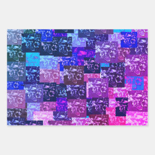 Purple Broken-made Wrapping Paper