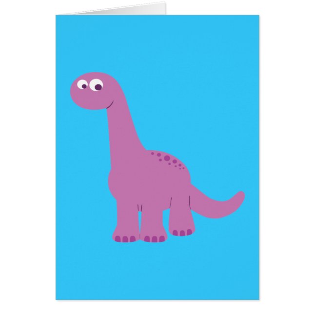Purple Brontosaurus Dinosaur (Front)