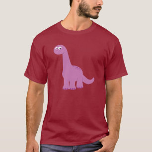 Purple Brontosaurus Dinosaur T-Shirt