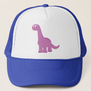 Purple Brontosaurus Dinosaur Trucker Hat