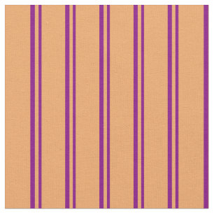 Purple & Brown Pattern of Stripes Fabric
