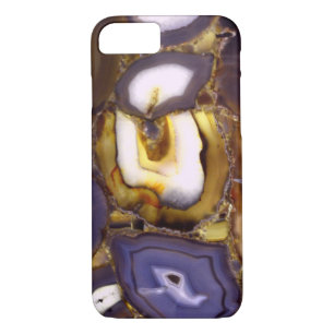 Purple Brown White Agate stone pattern  iPhone 8/7 Case