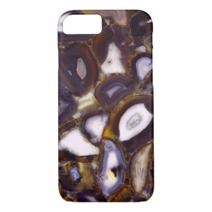 Purple Brown White Agate stone pattern  iPhone 8/7 Case