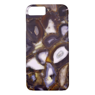 Purple Brown White Agate stone pattern  Case-Mate iPhone Case