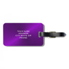 Purple Brushed Metallic Monogram Initial