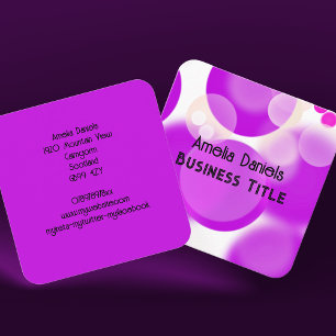 Purple Bubble Business Card