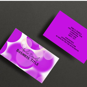 Purple Bubble Business Card