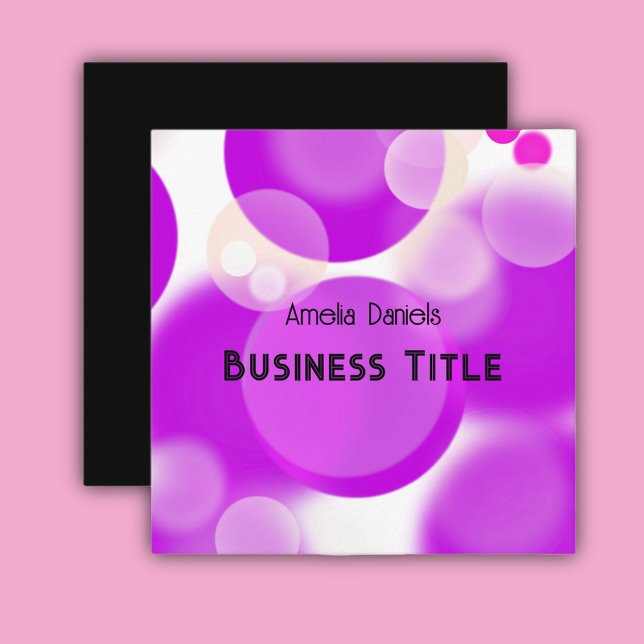 Purple Bubble Business Card (Creator Uploaded)