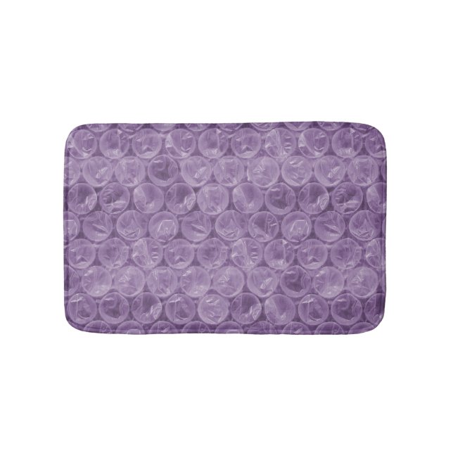 Purple bubble wrap pattern bath mat (Front)