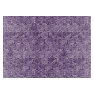 Purple bubble wrap pattern cutting board