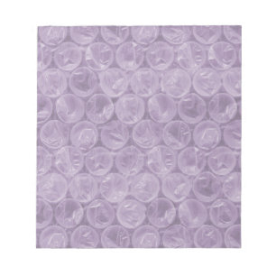 Purple bubble wrap pattern notepad