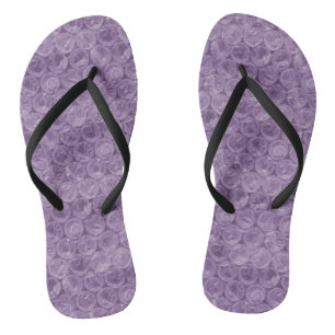 Purple bubble wrap pattern thongs