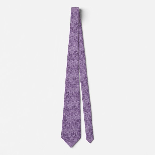 Purple bubble wrap pattern tie (Front)