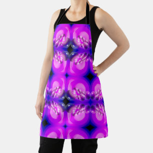 Purple Bubbles All Over Print Apron