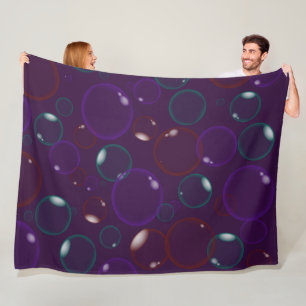 Purple Bubbles Blanket Coloured Soap Bubbles