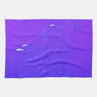 Purple bubbles tea towel