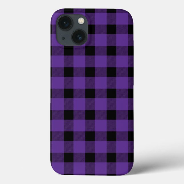 Purple Buffalo Country Lumberjack Plaid Case-Mate iPhone Case (Back)