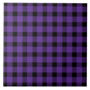 Purple Buffalo Country Lumberjack Plaid Ceramic Tile
