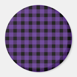 Purple Buffalo Country Lumberjack Plaid Magnet