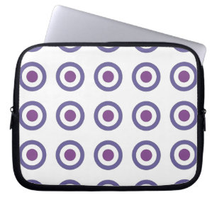 Purple Bulls-eye Laptop Sleeve