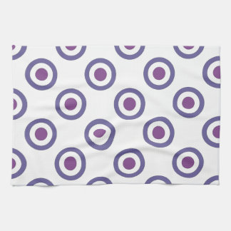 Purple Bulls-eye Tea Towel