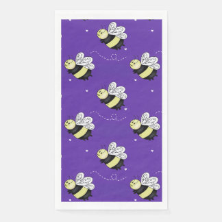Purple Bumblebee Business Event Napkin