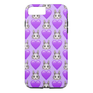Purple Bunny Emoji iPhone 7 Plus Phone Case
