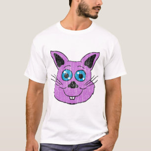 Purple Bunny Head T-Shirt
